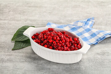 Ripe sweet wild organic cowberry