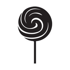 Lollipop Candy Icon Vector. White background design.