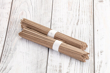 Asian aw soba bukwheat noodle