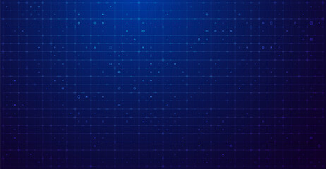 Virtual Technology Futuristic User Interface HUD Grid. Spaceship FUI GUI Backdrop Design. Science Fiction Theme Design, Artificial Intelligence. Hi-Tech Bg. Vector Illustration. © ec0de