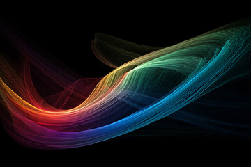 Graphic resources. Abstract and surreal colorful rainbow pattern illustration background. Vibrant colorful gradient design elements