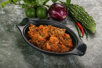 Indian cuisine - homemade mutter paneer