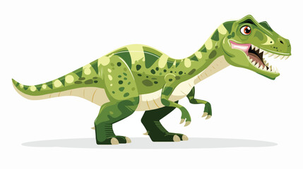 Cartoon happy and funny dinosaur