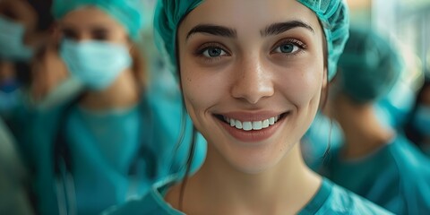 Positive Reception of Smiling Patients. Concept Patient Satisfaction, Cheerful Healthcare, Smiling Faces, Positive Feedback, Happy Patients