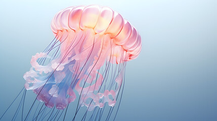 Fototapeta premium Irukandji Jellyfish 3d rendering