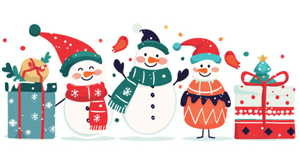 Christmas illustration clip art for any projects. 