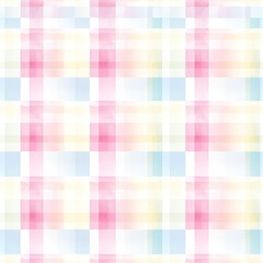 Gingham seamless pattern. Watercolor pastel lines texture for shirts, plaid, tablecloths, clothes, bedding, blankets, makeup wrapping paper. vector checkered summer girly print