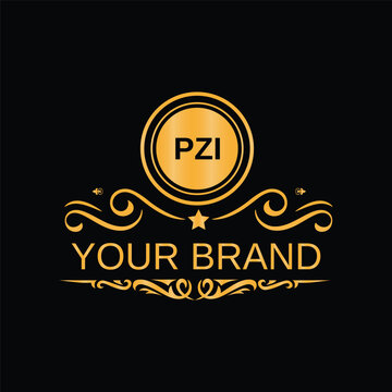 PZI initial letters unique logo design vector template for branding