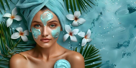 Skincare Routine Comfort Scene Emphasis on Sel. Concept Skincare routine, Relaxing ambiance, Self-care activities, Personal pampering, Emphasizing self-love