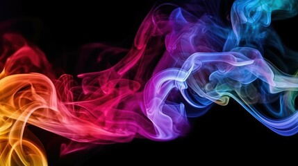 Fototapeta premium Abstract colorful smoke