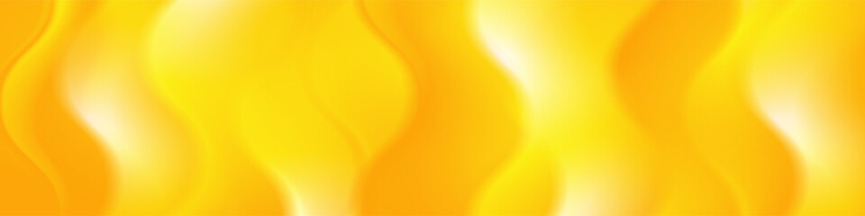 Bright yellow smooth waves abstract elegant background