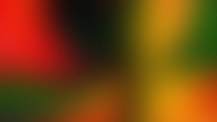 Red, green, orange and yellow grainy gradient background, modern blurred color noise texture for your banner design