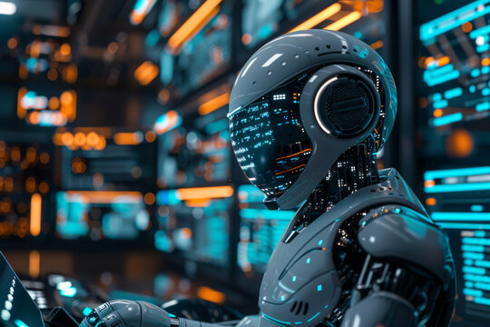AI Robot coding assistant in action to enhanced source code analysis for improved software quality