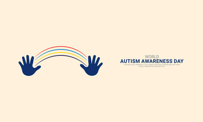 Obraz premium World autism awareness day, child Hand whit jigsaw puzzle, Autism day puzzle, creative design for autism day, design for social media banner, poster 3D Illustration.