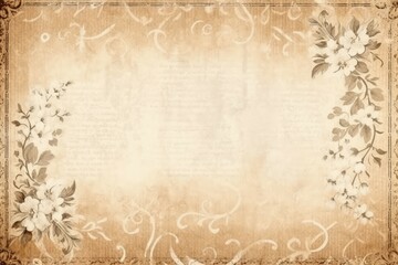 Vintage background with frame for text
