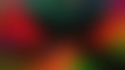 Teal, red, purple and green grainy gradient background, modern blurred color noise texture for your banner design