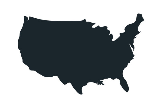 Free vector flat design usa map