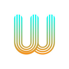 Monogram W design vector logo. Monogram initial letter mark W logo design. Monogram design vector logo. Monogram initial letter mark W logo design. Simple W monogram. Monogram W design logo