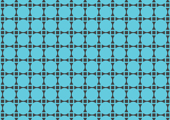 ドットが浮き出る格子パターンのシームレス背景_ブルー