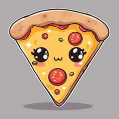 cute pizza mascot