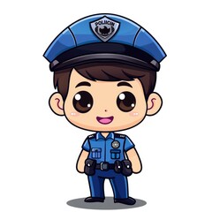 cute police mascot