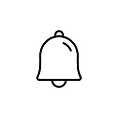 Notification bell icon vector. 