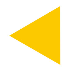 yellow arrow sign backward