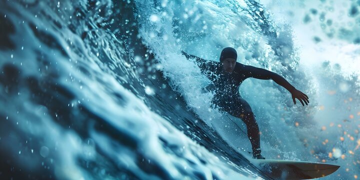 Surfer Caught in Dramatic Water Explosion After Epic Wipeout. Concept Adventure Photography, Extreme Sports, Ocean Beauty, Dramatic Moments, Surfing Wipeouts