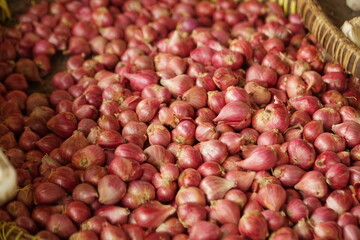 red unions in a basket