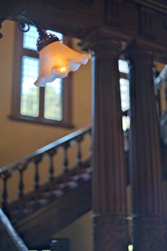 旧岩崎邸庭園,洋館のランプ