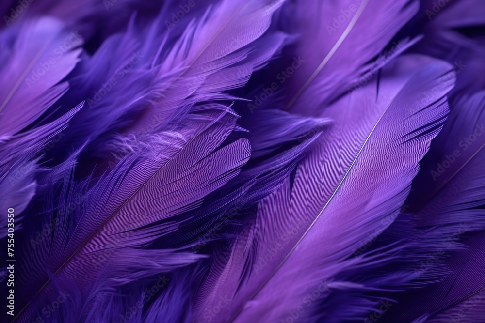 Poster close up of purple feathers, perfect for background or texture use