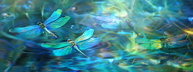 Dance of the Dragonflies: Nature's Ballet