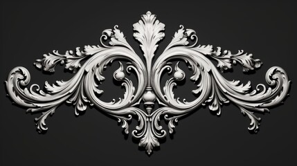 Elegant decorative design on a black background, suitable for various creative projects