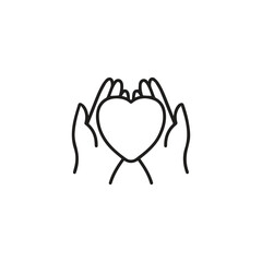 Self Care icon vector. Linear style sign for mobile concept and web design. Self Care symbol illustration. Pixel vector graphics - Vector.	