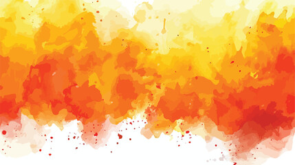 Orange yellow and red watercolor background. For post