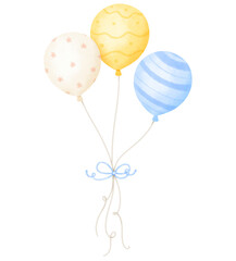 Watercolor balloons