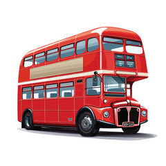 A classic red London bus 