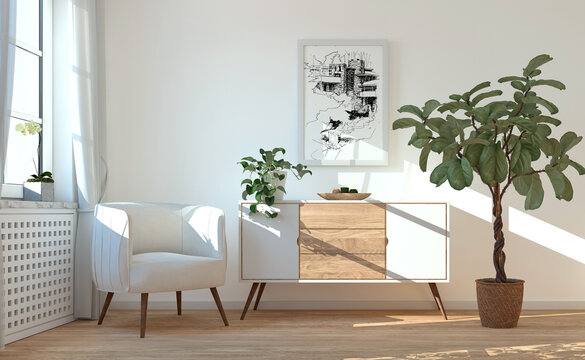 Wohnzimmer, Sessel, Mockup, interior, Wohnen, Einrichtung