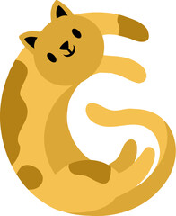 Cat Letter Alphabet Vector G