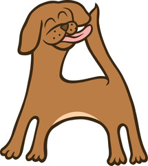 Dog Letter Alphabet Vector A