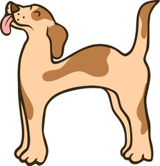 Dog Letter Alphabet Vector H