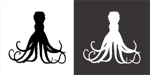 IIlustration Vector graphics of The Octopus icon