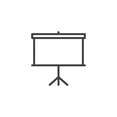 Business Presentation line icon