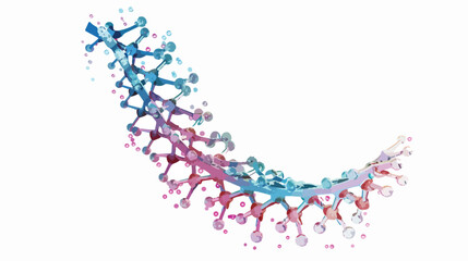 Structure of hammerhead ribozyme .. flat vector isolated
