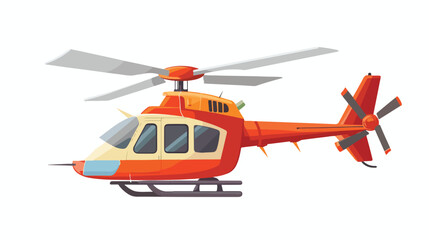 Obraz na płótnie Canvas toy helicopter icon flat vector isolated on white background