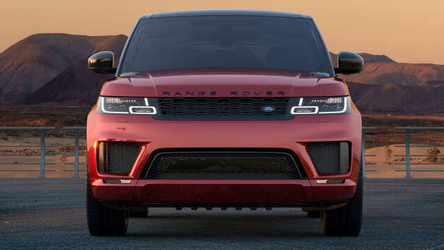 Range Rover Sport on the observation deck