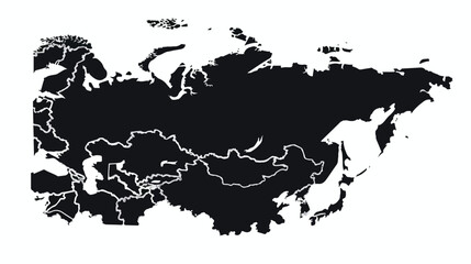 Vector map Ukraine. Isolated vector Illustration. Bla