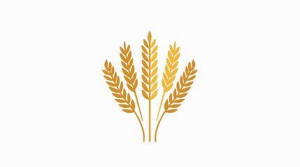 wheat Logo Template vector icon design flat vector