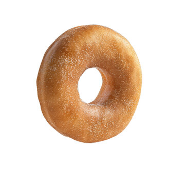recommend clip art: A Sugar Doughnut isolated on white transparent background, ultra realistic, PNG
                    