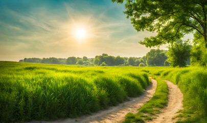 Summer Landscape Background